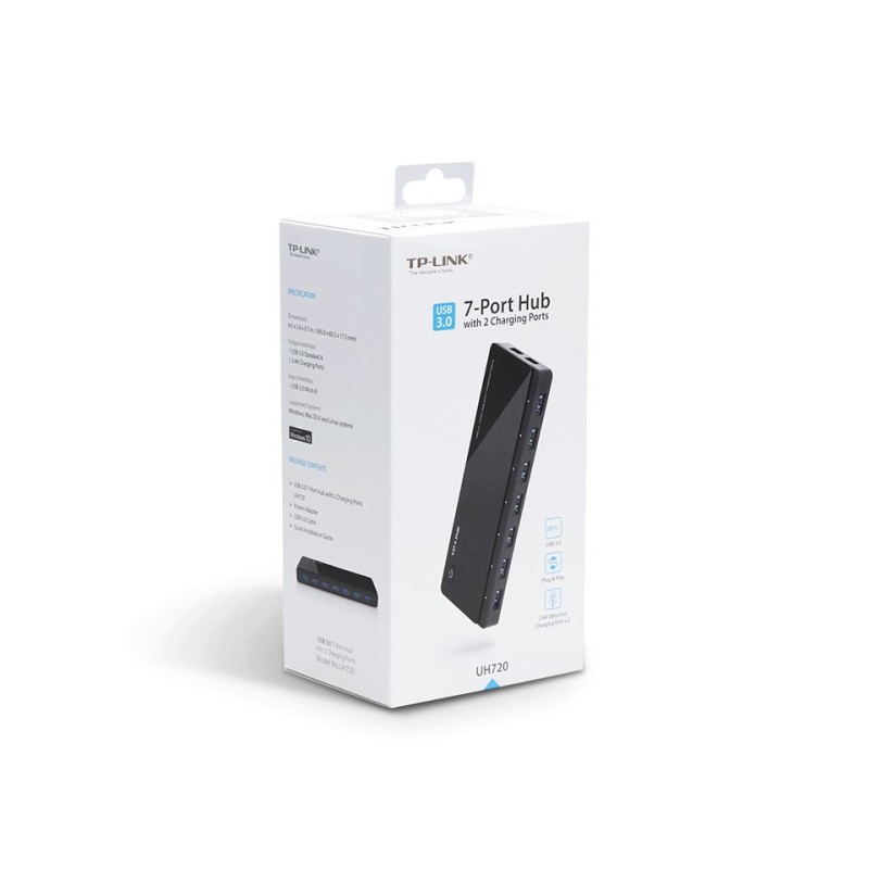 TP-Link UH720 USB 3.2 Gen 1 (3.1 Gen 1) Micro-B 5000 Mbit/s Black TP-Link UH720 USB 3.2 Gen 1 (3.1 Gen 1) Micro-B 5000 Mbit/s Black