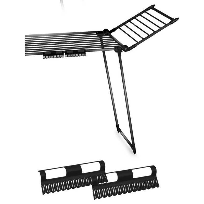 AMALFI foldable laundry drying rack, black AMALFI foldable laundry drying rack, black