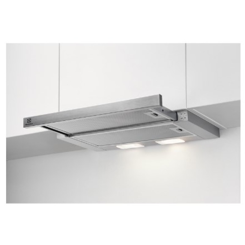 Electrolux LFP326S cooker hood Semi built-in (pull out) Grey 410 m³/h C