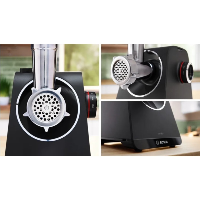 Bosch MFWS440B mincer 1900 W Black, Silver Bosch MFWS440B mincer 1900 W Black, Silver