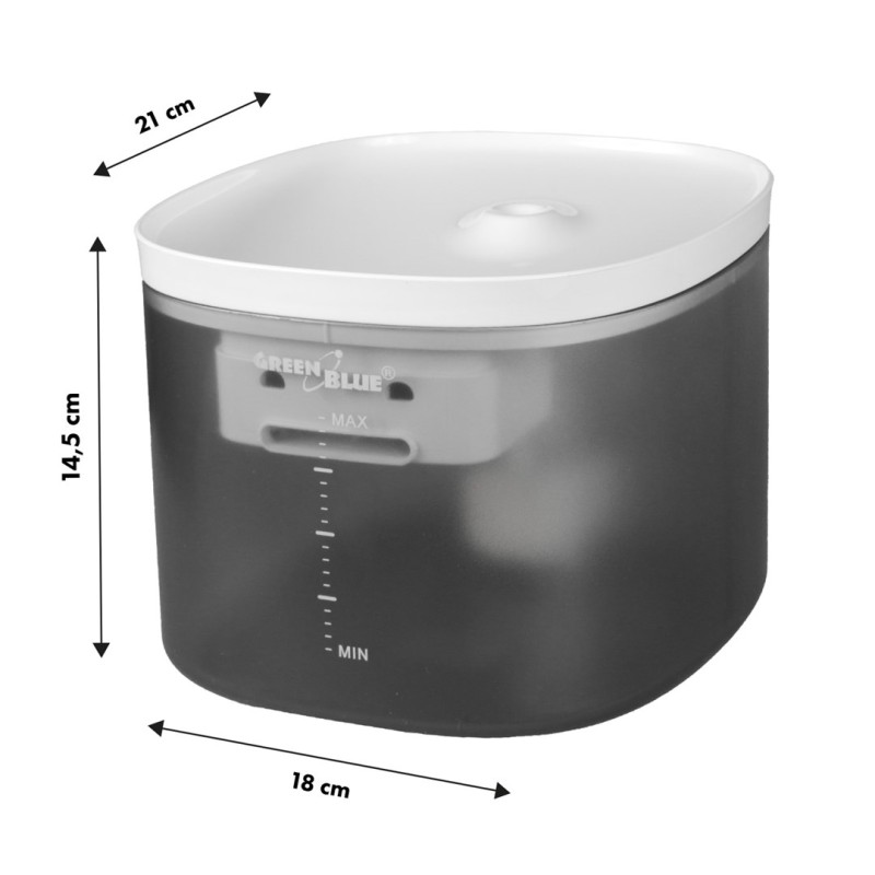 GreenBlue Automatic Water Dispenser/Pet Drinker, 3L, USB 5V1A, GB392 GreenBlue Automatic Water Dispenser/Pet Drinker, 3L, USB 5V1A, GB392