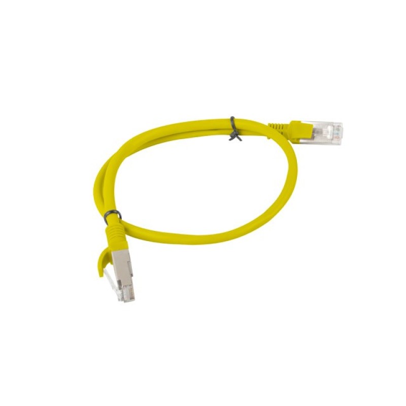 PATCHCORD KAT.6 UTP 0.5M ŻÓŁTY FLUKE PASSED LANBERG 10-PACK PATCHCORD KAT.6 UTP 0.5M ŻÓŁTY FLUKE PASSED LANBERG 10-PACK