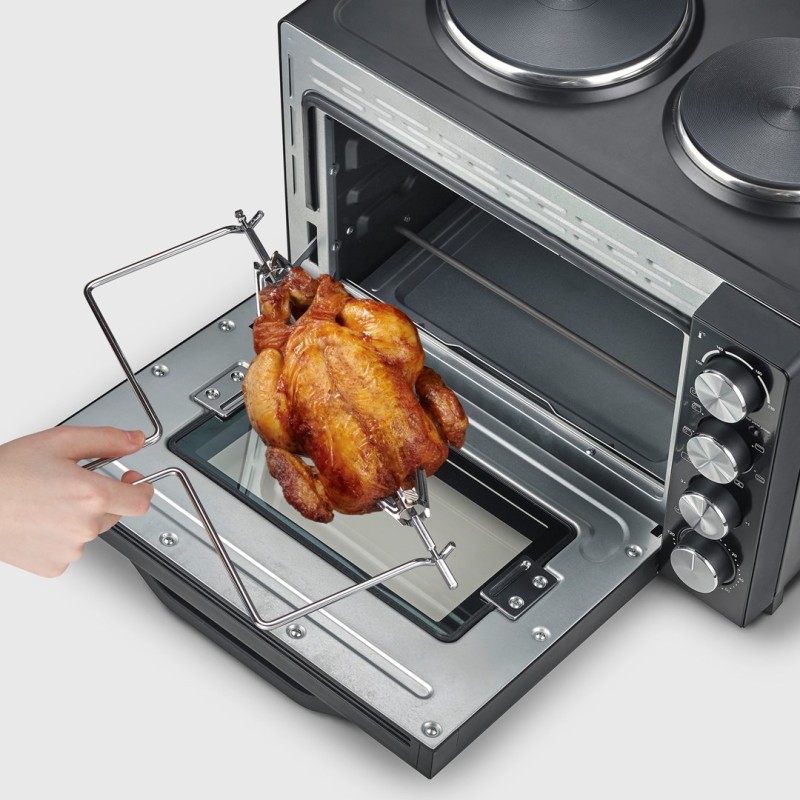 SEVERIN MINI OVEN WITH COOKING PLATES, 30 L TO2074 SEVERIN MINI OVEN WITH COOKING PLATES, 30 L TO2074