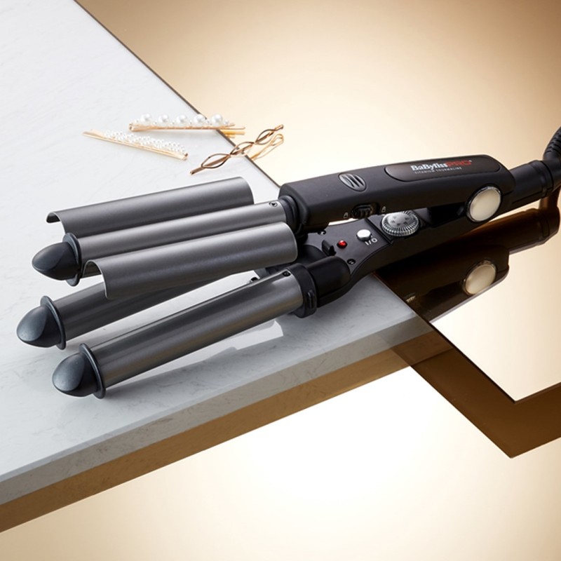 BaByliss TRIPPLE WAVER Curling iron Warm Black 125 W 106.3 BaByliss TRIPPLE WAVER Curling iron Warm Black 125 W 106.3