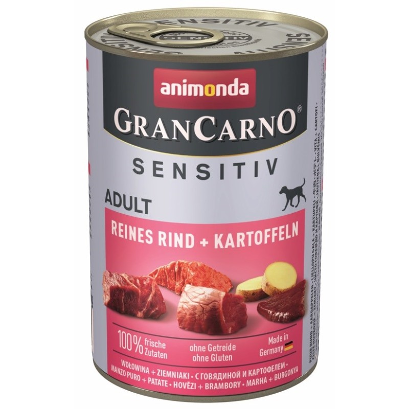 ANIMONDA GranCarno Adult Sensitiv Beef with potatoes - wet dog food - 400g