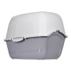 DIAMENTIQ BAYA whie/light grey -  cat litter box - 55,5 x 40 x 38,7 cm