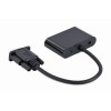 Gembird A-VGA-HDMI-02 video cable adapter 0.15 m HDMI + VGA (D-Sub) VGA (D-Sub) Black Gembird A-VGA-HDMI-02 video cable adapter 0.15 m HDMI + VGA (D-Sub) VGA (D-Sub) Black