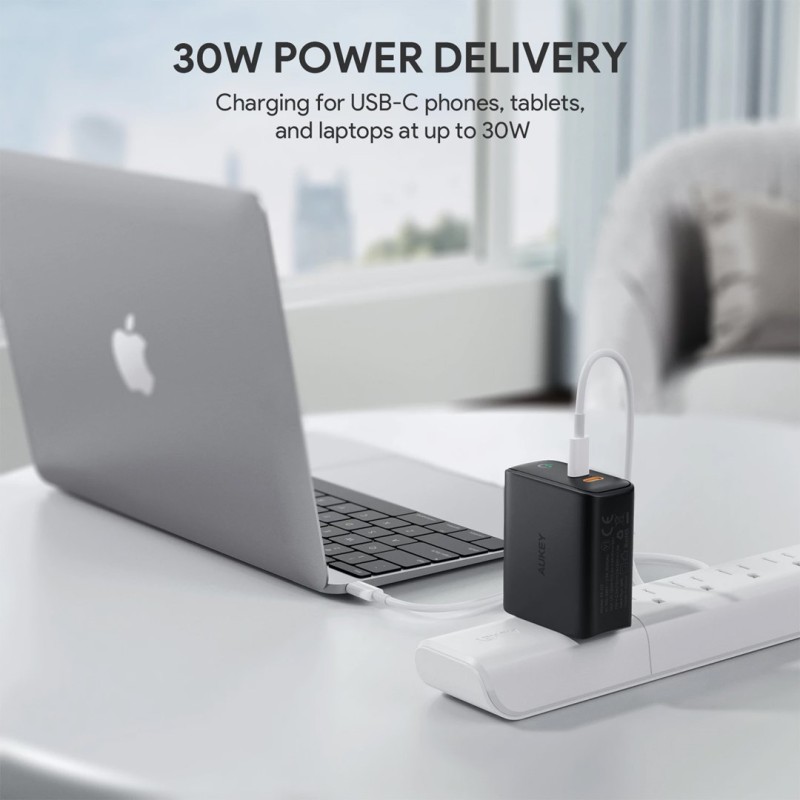 AUKEY PA-D2 mobile device charger 36W Black Indoor AUKEY PA-D2 mobile device charger 36W Black Indoor