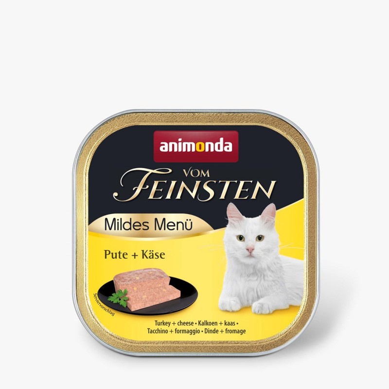 ANIMONDA Vom Feinsten Adult Mildes Menu Turkey with cheese - wet cat food - 100g ANIMONDA Vom Feinsten Adult Mildes Menu Turkey with cheese - wet cat food - 100g