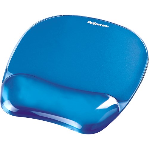 Fellowes CRYSTAL Mouse & Wrist Pad Gel cyan Fellowes CRYSTAL Mouse & Wrist Pad Gel cyan