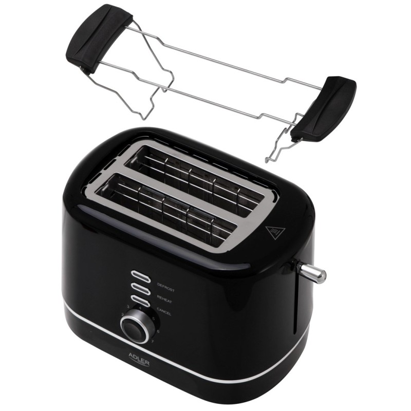 Adler AD 3224b Toaster with rack 7 browning levels black Adler AD 3224b Toaster with rack 7 browning levels black