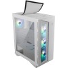 MSI MPG GUNGNIR 110R WHITE Mid Tower Gaming Computer Case 'White, 4x 120mm ARGB Fan, 1 to 6 ARGB Control board, USB Type-C, Tempered Glass, Center, ATX, mATX, mini-ITX'