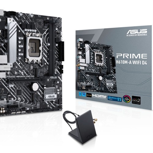 ASUS PRIME H610M-A WIFI D4 Intel H610 LGA 1700 micro ATX ASUS PRIME H610M-A WIFI D4 Intel H610 LGA 1700 micro ATX