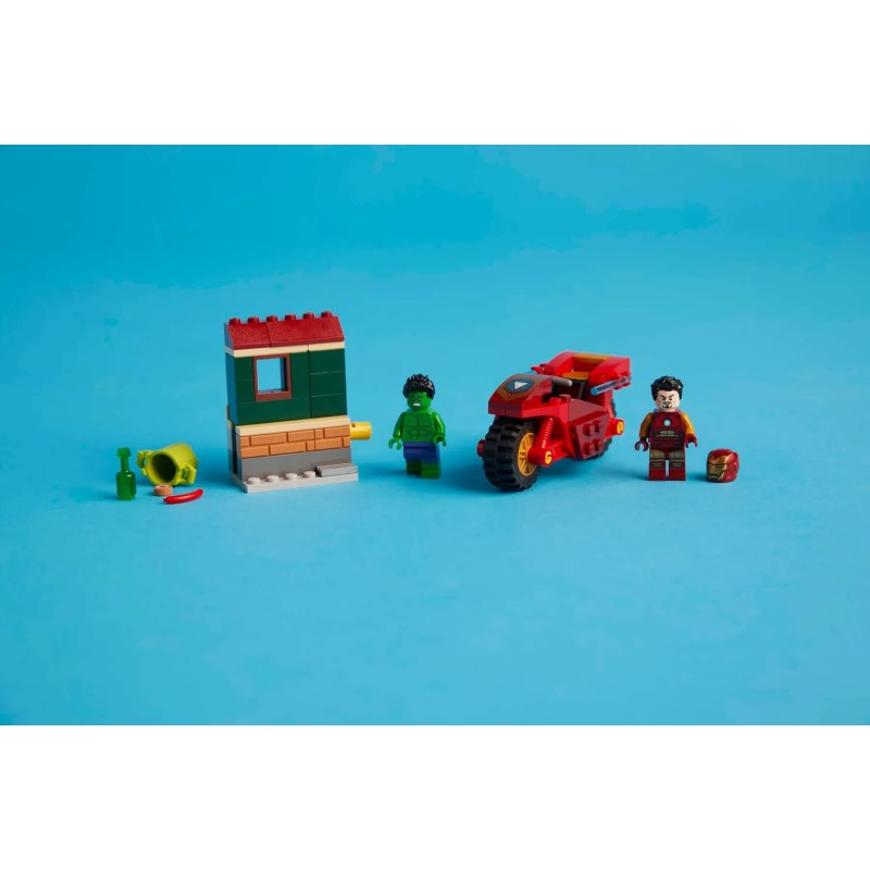 LEGO MARVEL 76287 Iron Man with Bike and The Hulk LEGO MARVEL 76287 Iron Man with Bike and The Hulk
