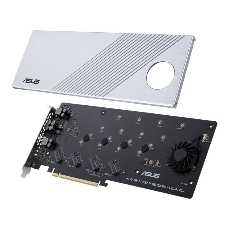 ASUS Hyper M.2 x16 Gen 4 interface cards/adapter Internal ASUS Hyper M.2 x16 Gen 4 interface cards/adapter Internal