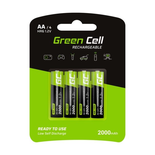 Green Cell GR02 household battery Rechargeable battery AA Nickel-Metal Hydride (NiMH) Green Cell GR02 household battery Rechargeable battery AA Nickel-Metal Hydride (NiMH)