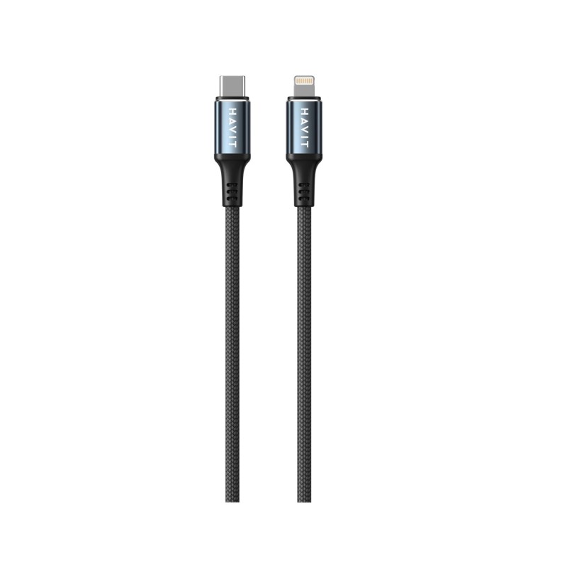 Havit CB6311 - USB Type C to Lightning cable, 1 m (black) Havit CB6311 - USB Type C to Lightning cable, 1 m (black)