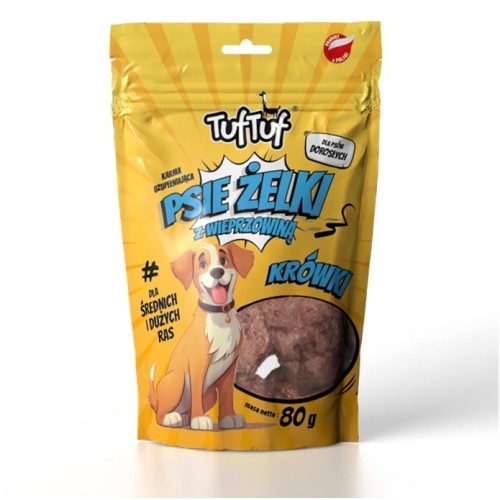 TUF TUF Psie żelki - pork fudge - dog treat - 80g TUF TUF Psie żelki - pork fudge - dog treat - 80g