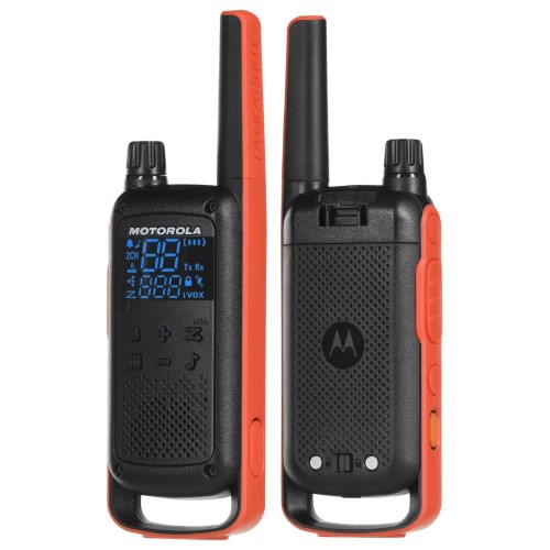 Motorola T82 Twin Pack two-way radio 16 channels Black,Orange Motorola T82 Twin Pack two-way radio 16 channels Black,Orange
