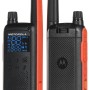 Motorola T82 Twin Pack two-way radio 16 channels Black,Orange