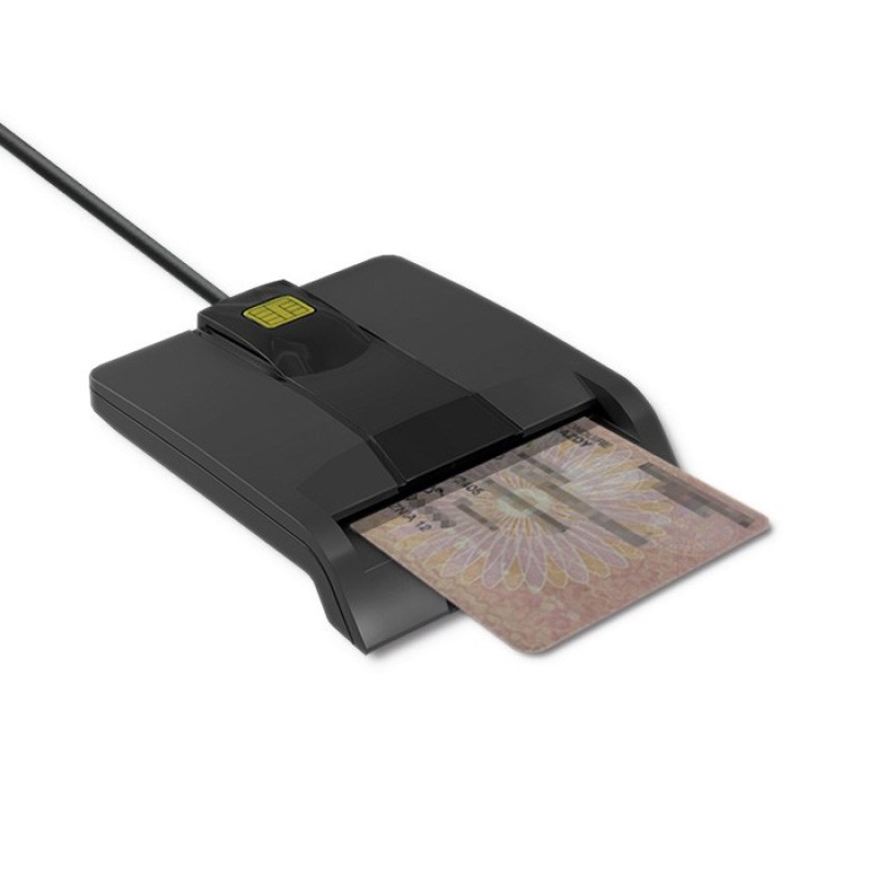 Qoltec 50634 Intelligent Smart ID chip card reader SCR-0634 | USB Type C Qoltec 50634 Intelligent Smart ID chip card reader SCR-0634 | USB Type C