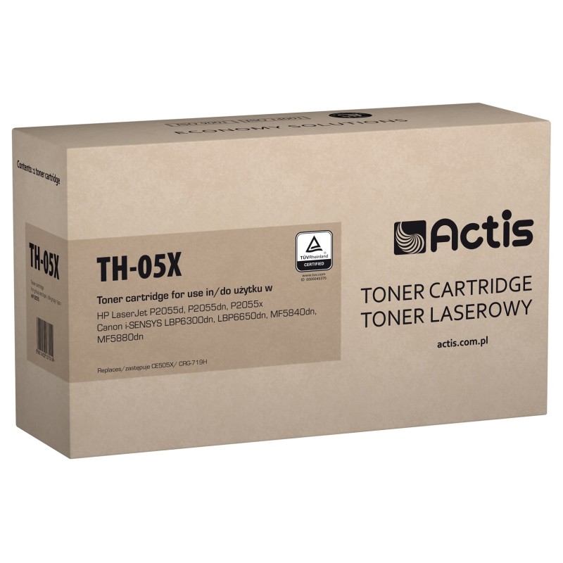 Actis TH-05X toner (replacement for HP 05X CE505X, Canon CRG-719H; Standard; 6500 pages; black)