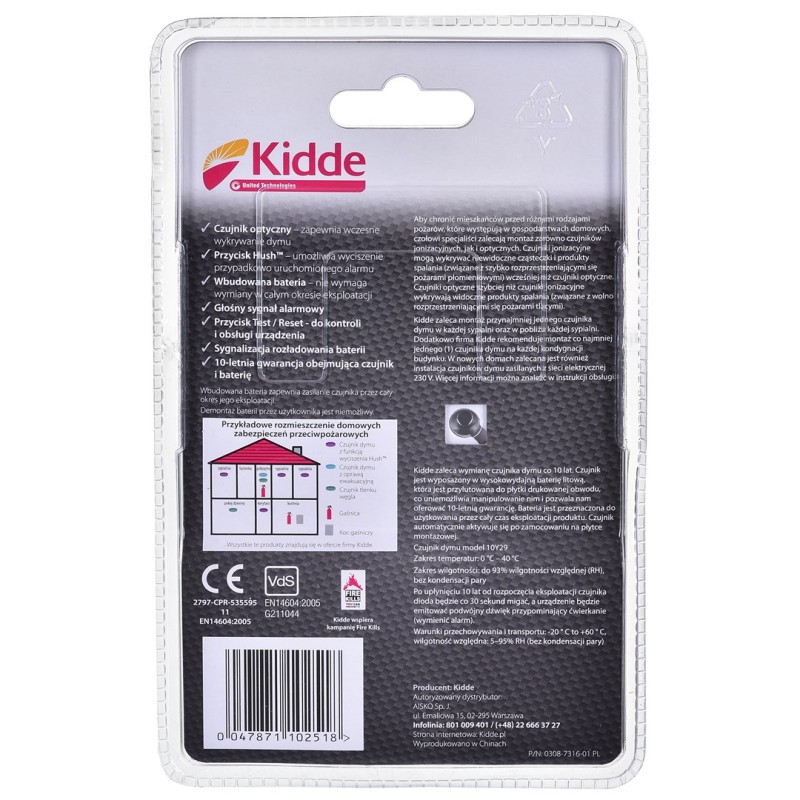 KIDDE 10Y29A smoke detector