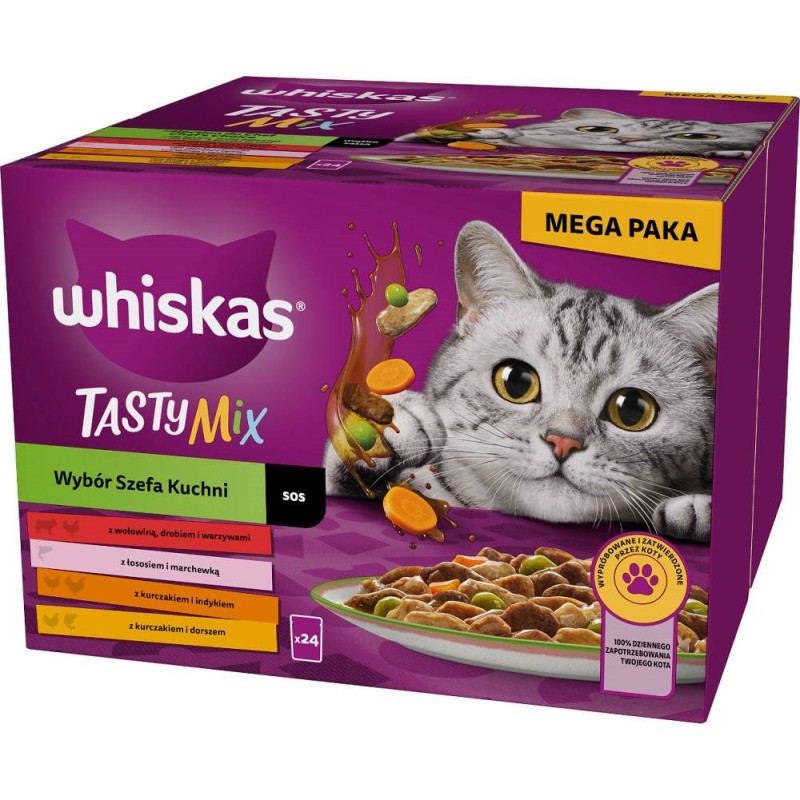 WHISKAS Adult Chef's Choice in sauce - wet cat food - 24x85 g