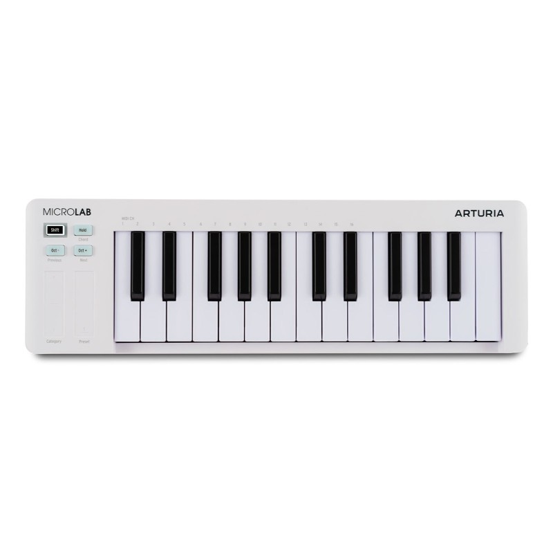 Arturia MicroLab MK3 White - Kompaktowy kontroler MIDI
