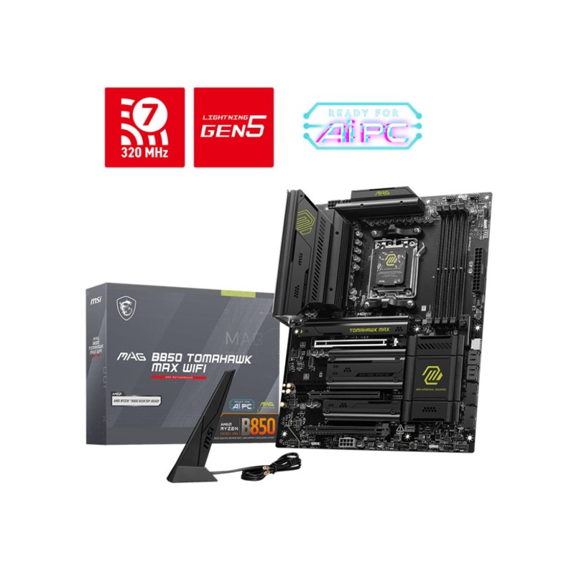 MSI MAG B850 TOMAHAWK MAX WIFI motherboard AMD B850 Socket AM5 ATX MSI MAG B850 TOMAHAWK MAX WIFI motherboard AMD B850 Socket AM5 ATX