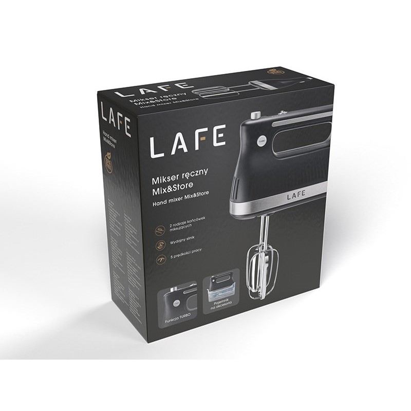 LAFE Hand Mixer MIX & STORE 500 W Black LAFE Hand Mixer MIX & STORE 500 W Black