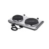 Severin DK 1014 hob Stainless steel Countertop 45.5 cm Sealed plate 2 zone(s)