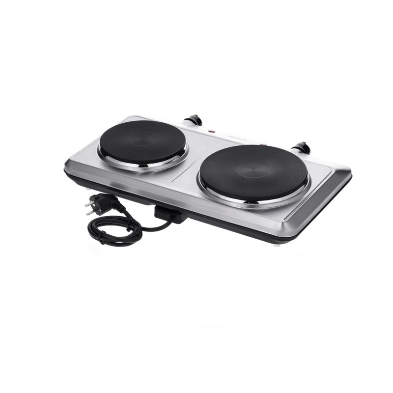 Severin DK 1014 hob Stainless steel Countertop 45.5 cm Sealed plate 2 zone(s) Severin DK 1014 hob Stainless steel Countertop 45.5 cm Sealed plate 2 zone(s)