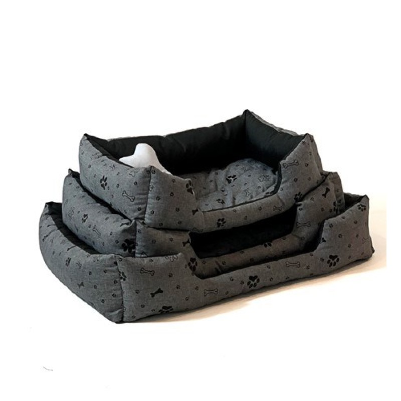 GO GIFT Dog bed L - graphite - 65x45x15 cm GO GIFT Dog bed L - graphite - 65x45x15 cm