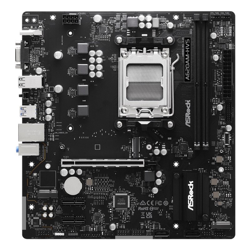 Asrock A620AM-HVS AMD A620A Socket AM5 micro ATX