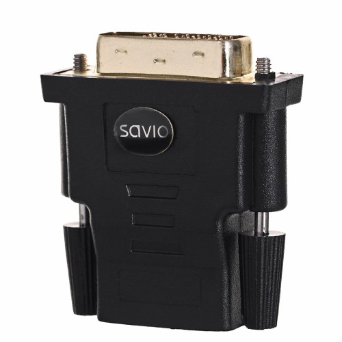 Savio CL-21 cable gender changer DVI HDMI Black Savio CL-21 cable gender changer DVI HDMI Black