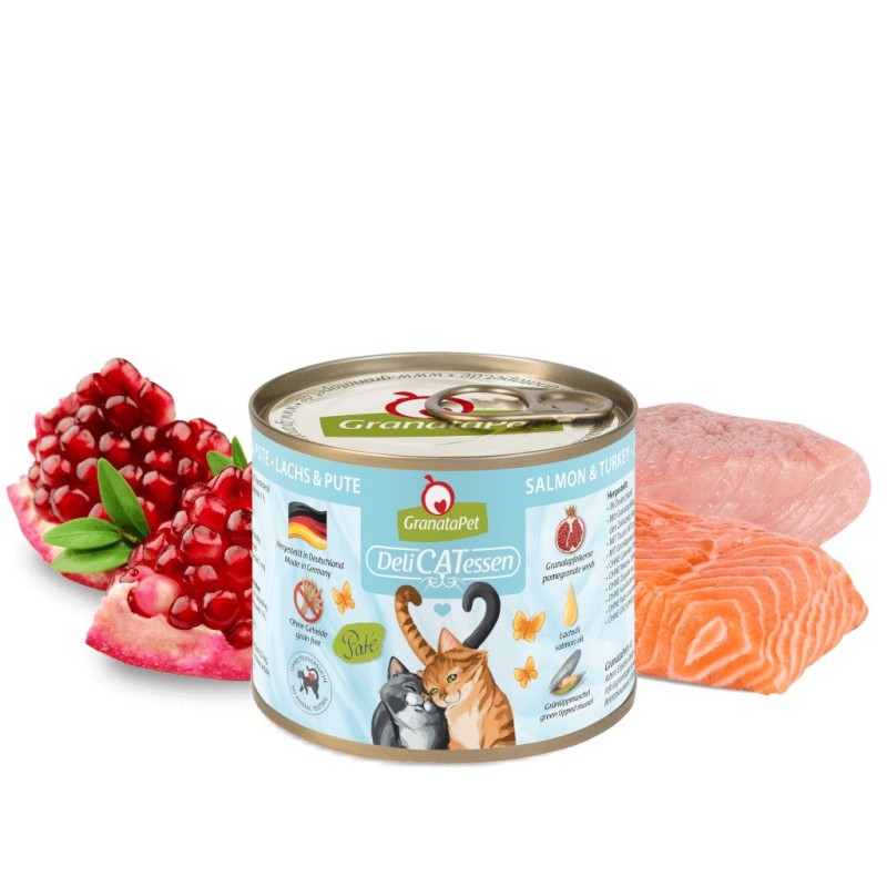 GRANATAPET DeliCATessen Salmon and turkey - wet cat food - 200g GRANATAPET DeliCATessen Salmon and turkey - wet cat food - 200g