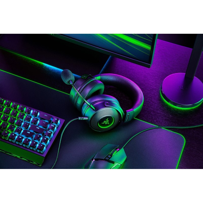 Razer Kraken V3 HyperSense Headset Wired Head-band Gaming USB Type-A Black Razer Kraken V3 HyperSense Headset Wired Head-band Gaming USB Type-A Black