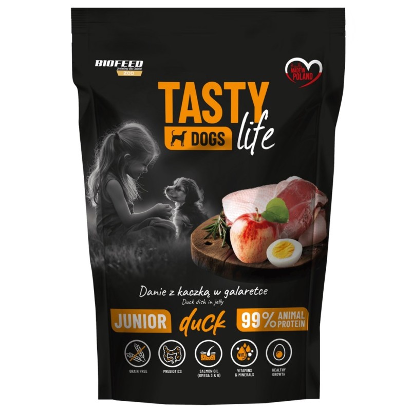 BIOFEED Tasty Dogs Life Junior Duck - wet dog food - 150g BIOFEED Tasty Dogs Life Junior Duck - wet dog food - 150g