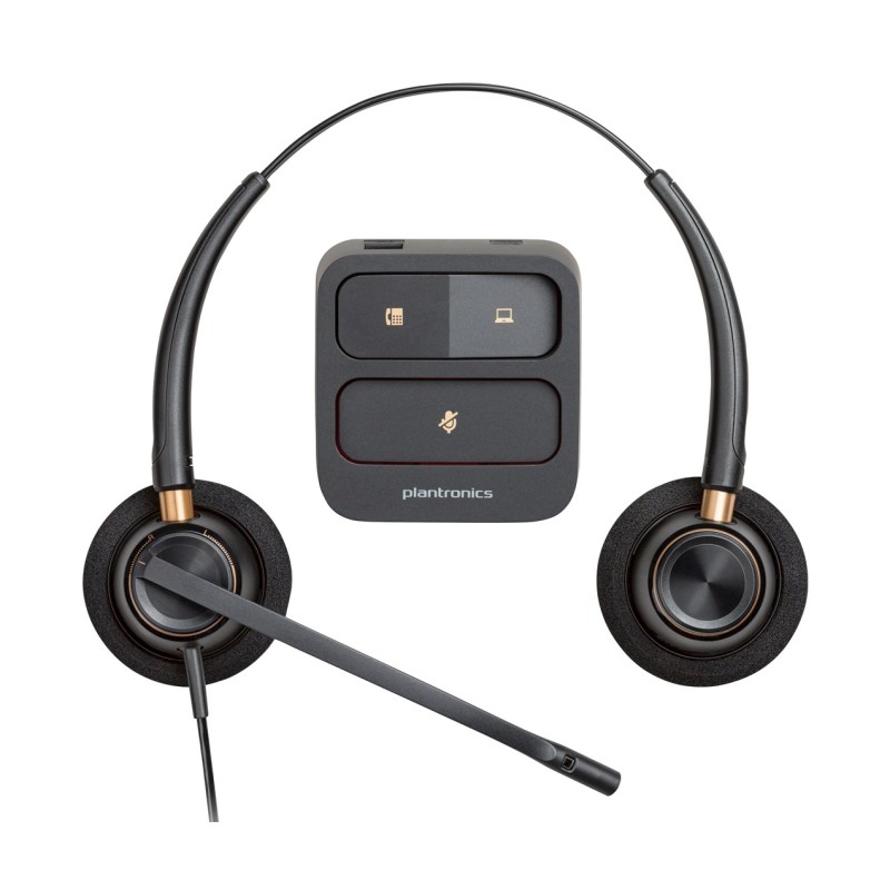 Poly EncorePro 520 Binaural Headset +Quick Disconnect