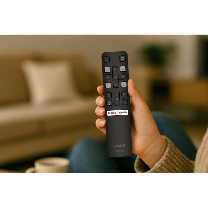SAVIO RC-23 Universal / Replacement Remote Control for TCL TV SAVIO RC-23 Universal / Replacement Remote Control for TCL TV
