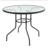Garden table with glass top JUPITER 90cm Garden table with glass top JUPITER 90cm