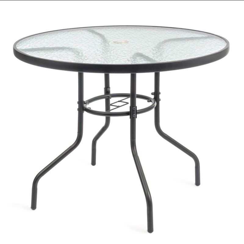 Garden table with glass top JUPITER 90cm Garden table with glass top JUPITER 90cm