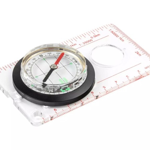 MFH cartographic compass with ruler (34203)