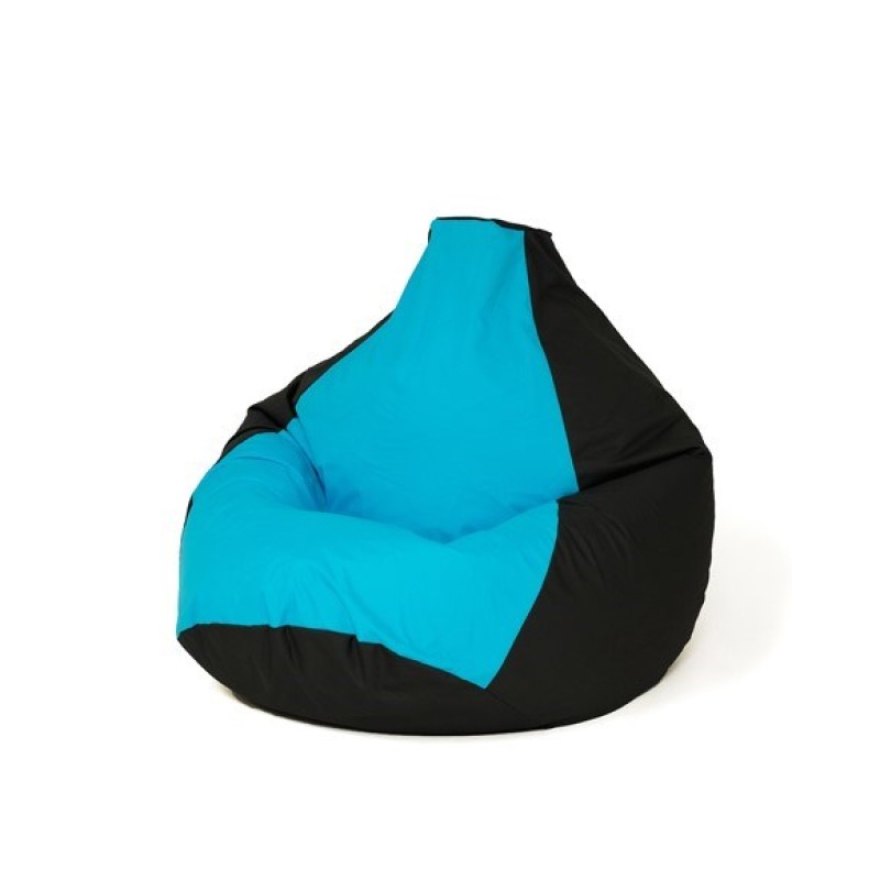 Sako bag pouffe Pear black and blue XL 130 x 90 cm Sako bag pouffe Pear black and blue XL 130 x 90 cm