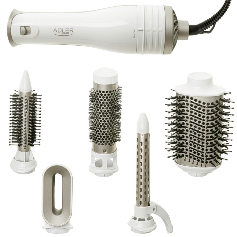 ADLER AD 2027 white hair dryer and curling iron