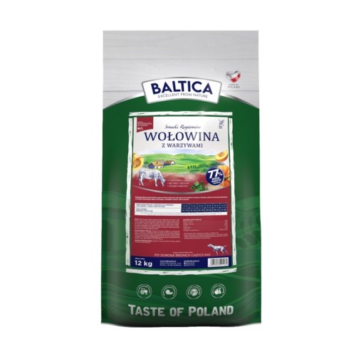 BALTICA Smaki regionów Medium and large breeds Beef with vegetables - dry dog food - 12kg BALTICA Smaki regionów Medium and large breeds Beef with vegetables - dry dog food - 12kg