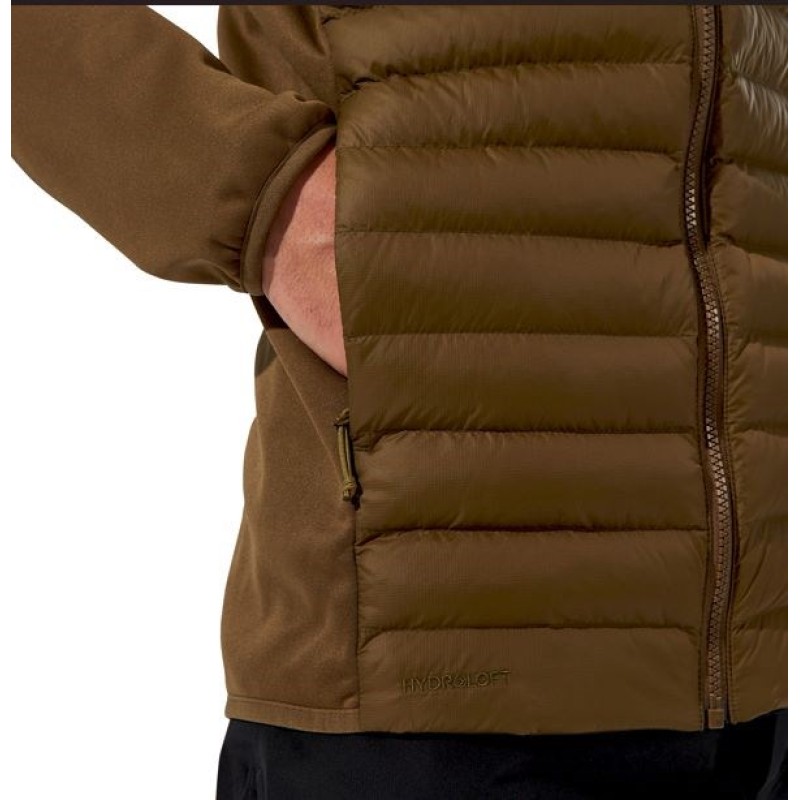 Kurtka hybrydowa męska Berghaus Vaskye Hooded Hybrid Jacket roz. L brązowa Kurtka hybrydowa męska Berghaus Vaskye Hooded Hybrid Jacket roz. L brązowa
