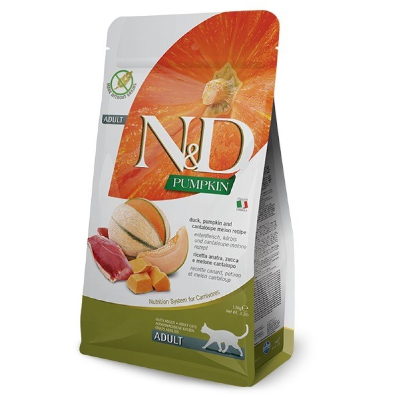 Farmina Pet Food N&D Pumpkin cats dry food 1.5 kg Adult Duck Farmina Pet Food N&D Pumpkin cats dry food 1.5 kg Adult Duck