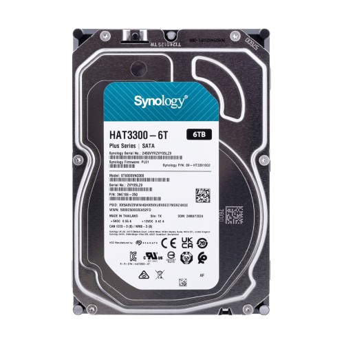 Synology ?HAT3300-6T NAS 6TB SATA 3.5 HDD 3.5 Synology ?HAT3300-6T NAS 6TB SATA 3.5 HDD 3.5